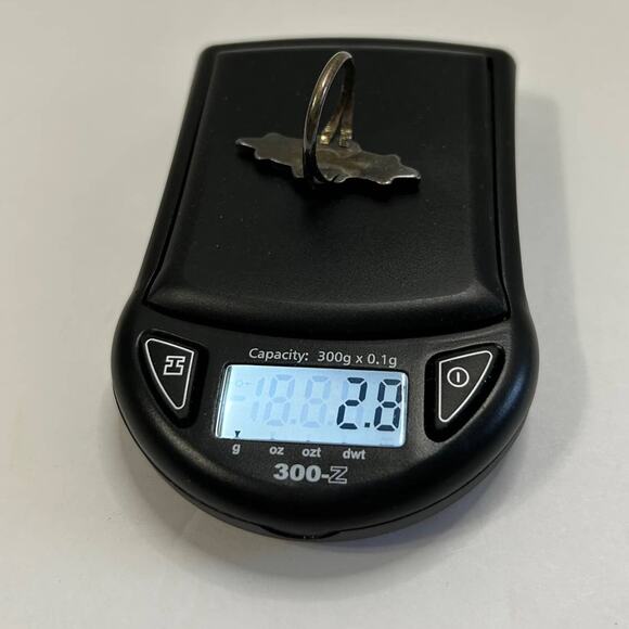 Vintage 1970's Sterling Petit Point Turquoise Ring - Picture 7 of 7